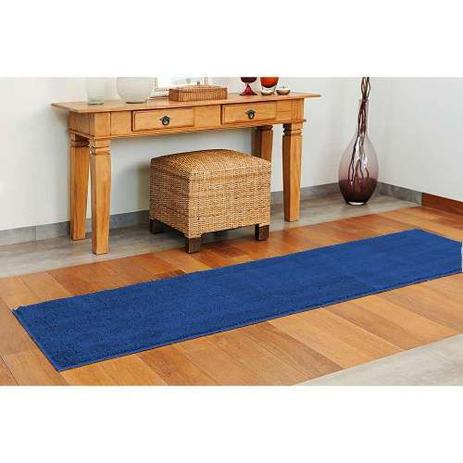 Tapete Passadeira 50 X 200 cm Classic Azul Jeans - Tapetes oasis Menor preço em Tapete Passadeira 50 X 200 cm Classic Azul Jeans - Tapetes oasis