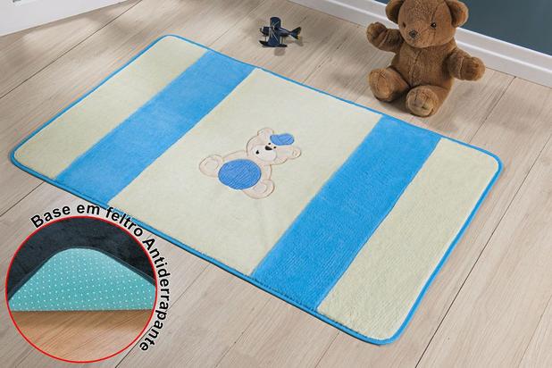 Tapete Passadeira Antiderrapante Urso Baby Azul Bola Quarto Menino Macio Fofo - Guga tapetes Menor preço em Tapete Passadeira Antiderrapante Urso Baby Azul Bola Quarto Menino Macio Fofo - Guga tapetes