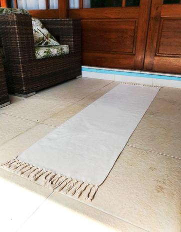 Tapete Passadeira de Algodão de Tear 1,80 x 0,45 Cru - Tapetes marajó Menor preço em Tapete Passadeira de Algodão de Tear 1,80 x 0,45 Cru - Tapetes marajó