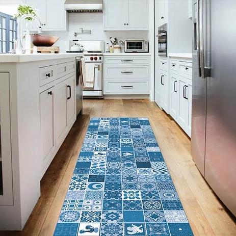 Tapete Passadeira de Cozinha Mosaique 160x50 Com Antiderrapante - Style brazil é boa?