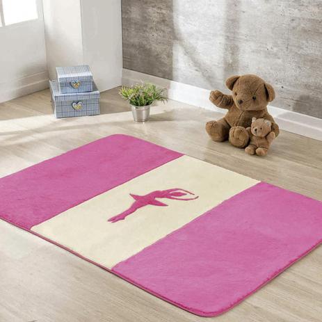 Tapete Passadeira De Pelúcia Quarto Menina Bailarina Premium Antiderrapante - Pink - Guga tapetes Menor preço em Tapete Passadeira De Pelúcia Quarto Menina Bailarina Premium Antiderrapante - Pink - Guga tapetes