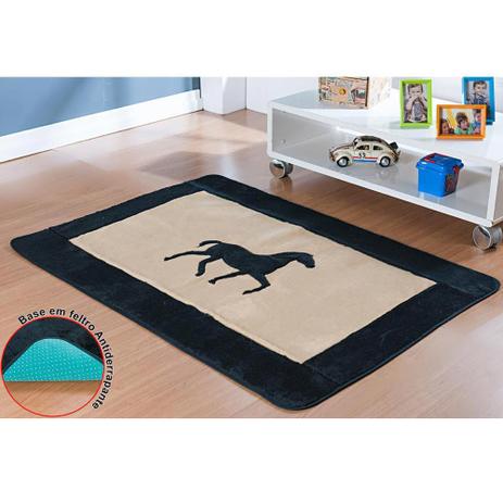 Tapete Passadeira Pelúcia Decorativo Cavalo Horse Premium Antiderrapante - Bege - Guga tapetes Menor preço em Tapete Passadeira Pelúcia Decorativo Cavalo Horse Premium Antiderrapante - Bege - Guga tapetes