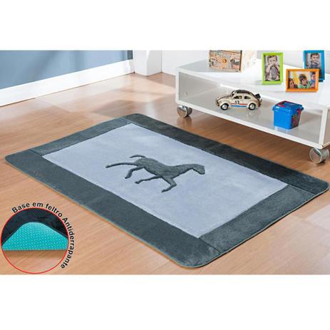 Tapete Passadeira Pelúcia Decorativo Cavalo Horse Premium Antiderrapante - Cinza - Guga tapetes Menor preço em Tapete Passadeira Pelúcia Decorativo Cavalo Horse Premium Antiderrapante - Cinza - Guga tapetes