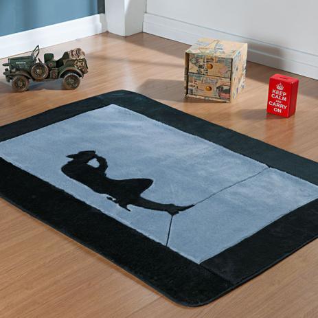 Tapete Passadeira Pelúcia Decorativo Cowboy Premium Antiderrapante - Cinza - Guga tapetes Menor preço em Tapete Passadeira Pelúcia Decorativo Cowboy Premium Antiderrapante - Cinza - Guga tapetes