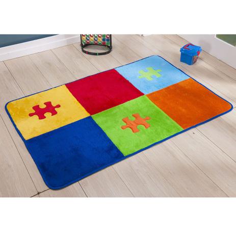 Tapete Passadeira Pelúcia Decorativo Quebra Cabeça Premium Antiderrapante - Colorido - Guga tapetes Menor preço em Tapete Passadeira Pelúcia Decorativo Quebra Cabeça Premium Antiderrapante - Colorido - Guga tapetes
