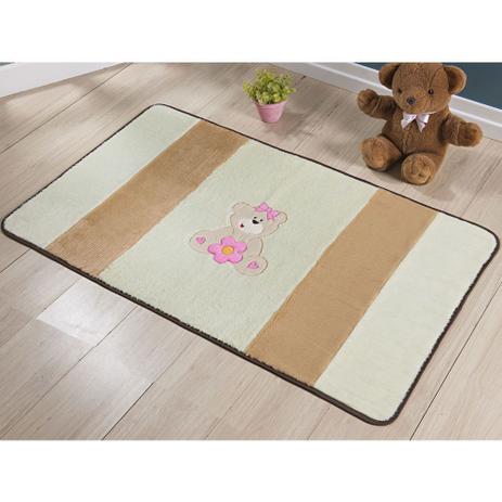 Tapete Passadeira Pelúcia Decorativo Ursa Flor Premium Antiderrapante - Bege - Guga tapetes Menor preço em Tapete Passadeira Pelúcia Decorativo Ursa Flor Premium Antiderrapante - Bege - Guga tapetes