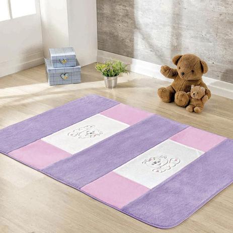 Tapete Passadeira Pelúcia Decorativo Ursinha Premium Antiderrapante - Lilás - Guga tapetes Menor preço em Tapete Passadeira Pelúcia Decorativo Ursinha Premium Antiderrapante - Lilás - Guga tapetes