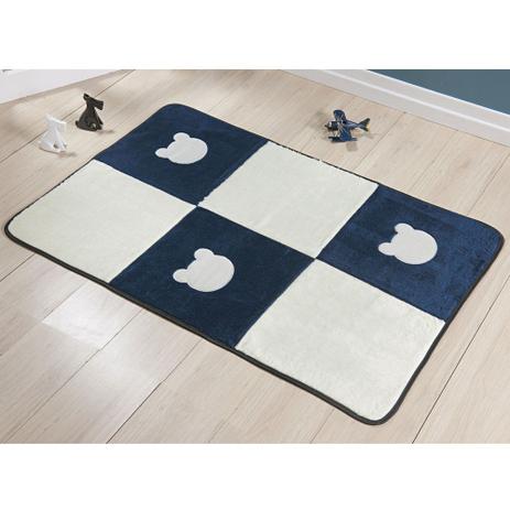 Tapete Passadeira Pelúcia Quarto Infantil Urso Premium Antiderrapante - Azul Marinho - Guga tapetes Menor preço em Tapete Passadeira Pelúcia Quarto Infantil Urso Premium Antiderrapante - Azul Marinho - Guga tapetes