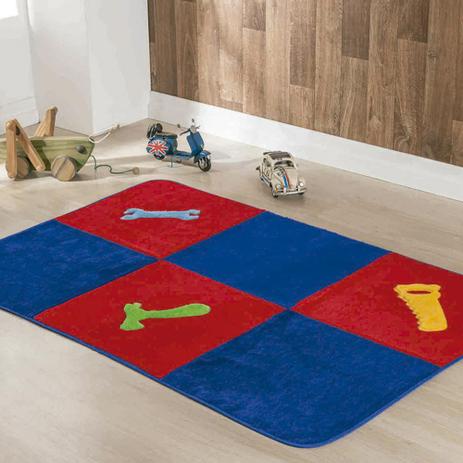Tapete Passadeira Pelúcia Quarto Menino Ferramentas Premium Antiderrapante - Vermelho - Guga Tapetes Menor preço em Tapete Passadeira Pelúcia Quarto Menino Ferramentas Premium Antiderrapante - Vermelho - Guga Tapetes