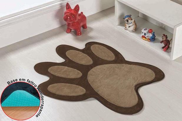 Tapete Patinha Pelucia Premium Antiderrapante Marrom Quarto Infantil Fofo Macio - Guga tapetes Menor preço em Tapete Patinha Pelucia Premium Antiderrapante Marrom Quarto Infantil Fofo Macio - Guga tapetes