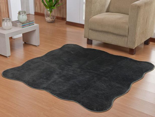 Tapete Pelúcia Ondulado Sala Quarto 1,33 X 1,33 - Cinza - Guga tapetes Menor preço em Tapete Pelúcia Ondulado Sala Quarto 1,33 X 1,33 - Cinza - Guga tapetes