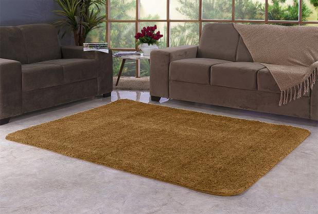 Tapete Peludo Suave Para Sala 2,00 m X 1,50 m Caramelo - Home fernandes Menor preço em Tapete Peludo Suave Para Sala 2,00 m X 1,50 m Caramelo - Home fernandes