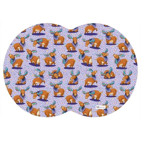 Tapete PET Mdecore Geométrico Alce Roxo Menor preço em Tapete PET Mdecore Geométrico Alce Roxo