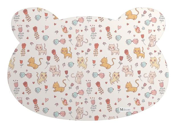 Tapete PET Mdecore Urso Gatos Bege Menor preço em Tapete PET Mdecore Urso Gatos Bege