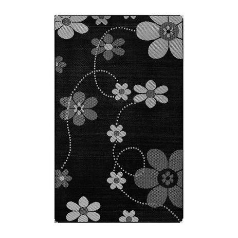 Tapete Polipropileno Sisllê Black I Retangular Preto e Cinza 100x150 - Tapetes lancer Menor preço em Tapete Polipropileno Sisllê Black I Retangular Preto e Cinza 100x150 - Tapetes lancer