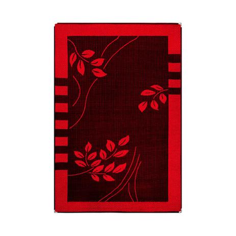 Tapete Polipropileno Sisllê Black II Retangular Preto e Vermelho 100x150 - Tapetes lancer Menor preço em Tapete Polipropileno Sisllê Black II Retangular Preto e Vermelho 100x150 - Tapetes lancer