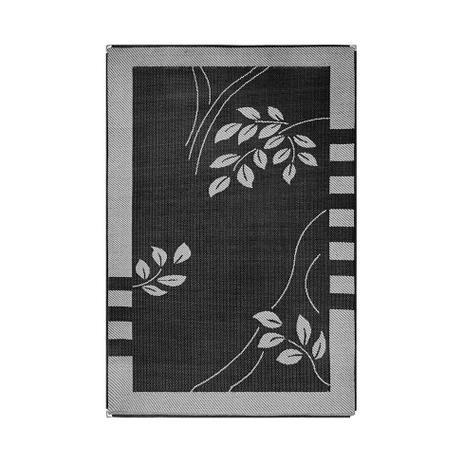 Tapete Polipropileno Sisllê Black III Retangular Preto e Cinza 100x150 - Tapetes lancer Menor preço em Tapete Polipropileno Sisllê Black III Retangular Preto e Cinza 100x150 - Tapetes lancer