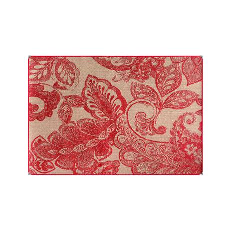 Tapete Polipropileno Sisllê II Retangular Vermelho 100x150 - Tapetes lancer Menor preço em Tapete Polipropileno Sisllê II Retangular Vermelho 100x150 - Tapetes lancer