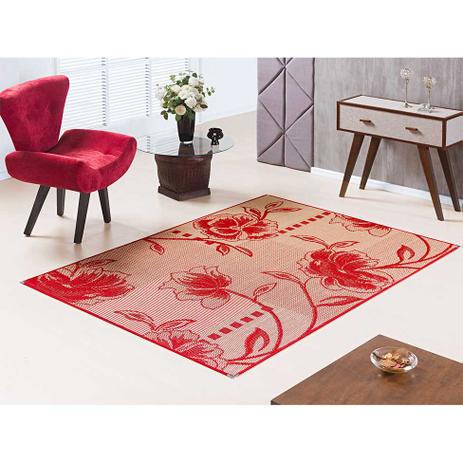 Tapete Polipropileno Sisllê IV Retangular Vermelho 100x150 - Tapetes lancer Menor preço em Tapete Polipropileno Sisllê IV Retangular Vermelho 100x150 - Tapetes lancer