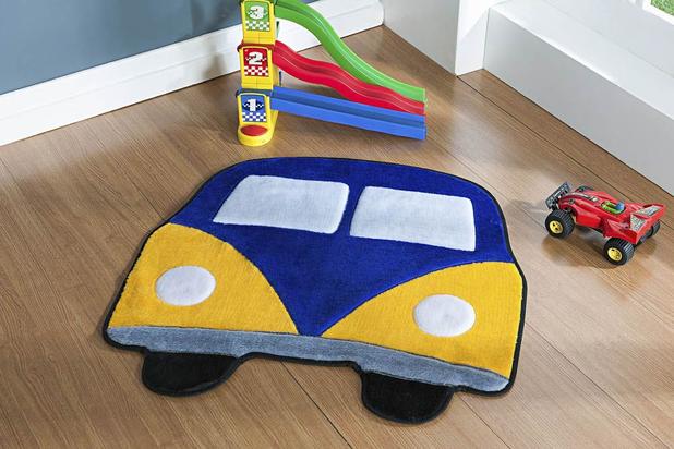Tapete Premium Formato Kombi Azul Royal - Guga tapetes Menor preço em Tapete Premium Formato Kombi Azul Royal - Guga tapetes