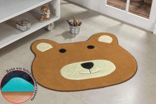 Tapete Premium Formato Urso Caramelo - Guga tapetes Menor preço em Tapete Premium Formato Urso Caramelo - Guga tapetes