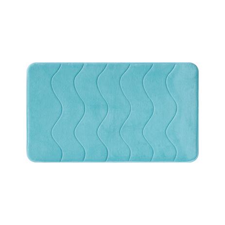 Tapete Quarto ou Banheiro Sublime Ondas Azul 50x70 cm Jolitex Menor preço em Tapete Quarto ou Banheiro Sublime Ondas Azul 50x70 cm Jolitex