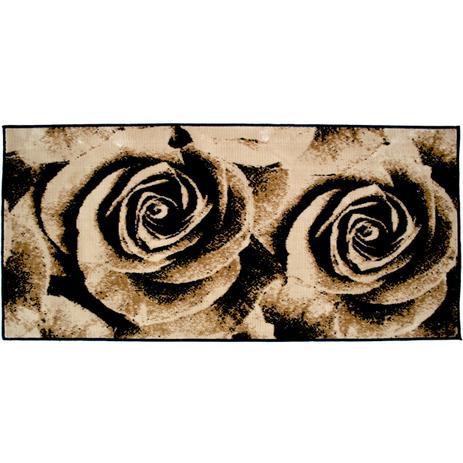 Tapete Rayza Passadeira Veludo Marbella Moderno Rosas 60x230cm Menor preço em Tapete Rayza Passadeira Veludo Marbella Moderno Rosas 60x230cm