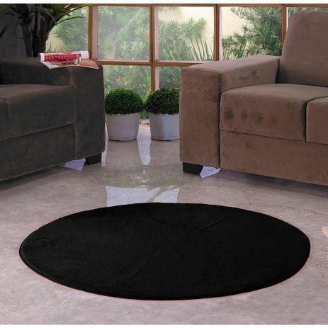 Tapete Redondo Liso para Quarto e Sala Tecido de Pelúcia 1,10m - Preto - Santos luan é ruim? Tapete Redondo Liso para Quarto e Sala Tecido de Pelúcia 1,10m - Preto - Santos luan é boa?