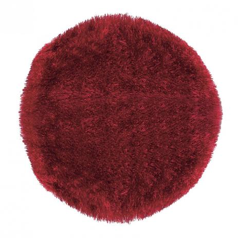 Menor preço em Tapete Redondo Malaga Liso Niazitex 1,60m Vermelho