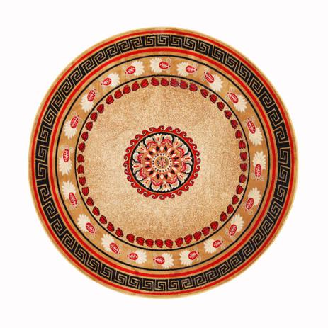 Tapete Redondo Veludo Marbella Çagdas I Caramelo 200x200 cm - Rayza Menor preço em Tapete Redondo Veludo Marbella Çagdas I Caramelo 200x200 cm - Rayza