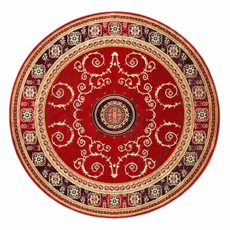 Tapete Redondo Veludo Marbella Çagdas II Vermelho 150x150 cm - Rayza Menor preço em Tapete Redondo Veludo Marbella Çagdas II Vermelho 150x150 cm - Rayza