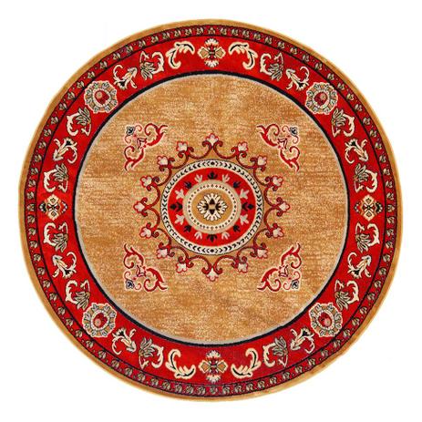 Tapete Redondo Veludo Marbella Çagdas IV Caramelo 200x200 cm - Rayza Menor preço em Tapete Redondo Veludo Marbella Çagdas IV Caramelo 200x200 cm - Rayza