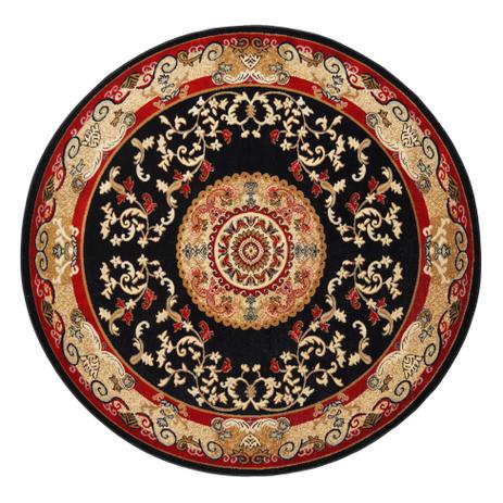 Tapete Redondo Veludo Marbella Çagdas Preto 200x200 cm - Rayza Menor preço em Tapete Redondo Veludo Marbella Çagdas Preto 200x200 cm - Rayza