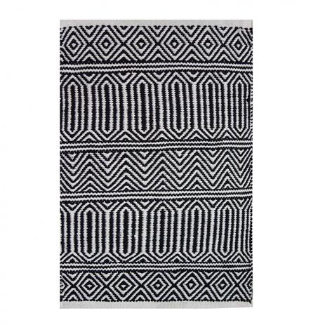 Tapete Retangular Kilim Anand Niazitex 1,40m x 2,00m Preto Menor preço em Tapete Retangular Kilim Anand Niazitex 1,40m x 2,00m Preto