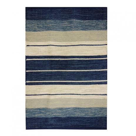 Tapete Retangular Kilim Basar Niazitex 1,40m x 2,00m Azul Menor preço em Tapete Retangular Kilim Basar Niazitex 1,40m x 2,00m Azul