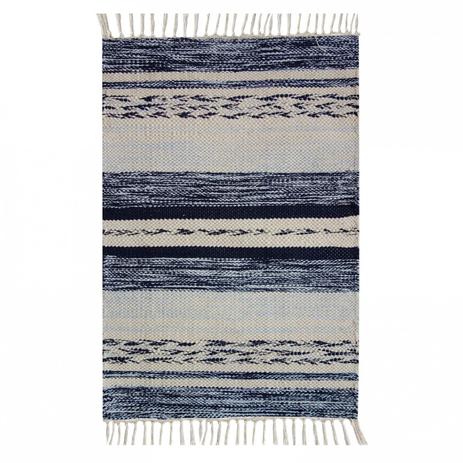 Tapete Retangular Kilim Raipur Niazitex 50cm x 70cm Azul Menor preço em Tapete Retangular Kilim Raipur Niazitex 50cm x 70cm Azul
