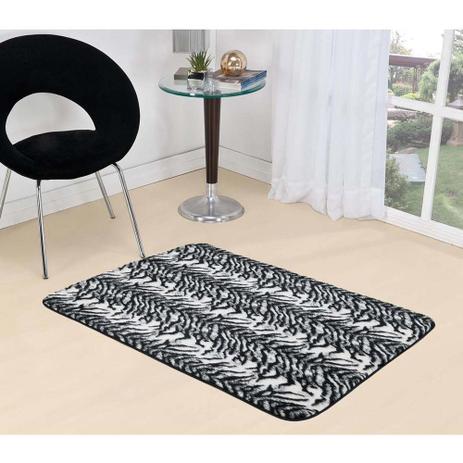 Tapete Retangular para Quarto e Sala Safari Tecido de Pelúcia 1,40m x 1,00m - Zebra - Santos luan Menor preço em Tapete Retangular para Quarto e Sala Safari Tecido de Pelúcia 1,40m x 1,00m - Zebra - Santos luan