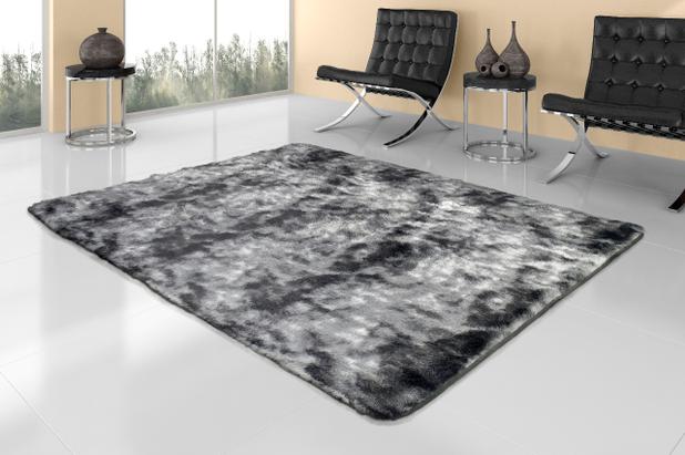 Tapete Sala Peludo Felpudo 1,50x2,00 Cinza Mesclado - Am decor Menor preço em Tapete Sala Peludo Felpudo 1,50x2,00 Cinza Mesclado - Am decor
