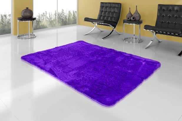 Tapete Sala Peludo Felpudo 1,50x2,00 Roxo - Am decor Menor preço em Tapete Sala Peludo Felpudo 1,50x2,00 Roxo - Am decor