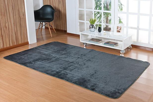 Tapete Sala Quarto Pelúcia 2,20m X 1,33m - Cinza - Guga tapetes Menor preço em Tapete Sala Quarto Pelúcia 2,20m X 1,33m - Cinza - Guga tapetes