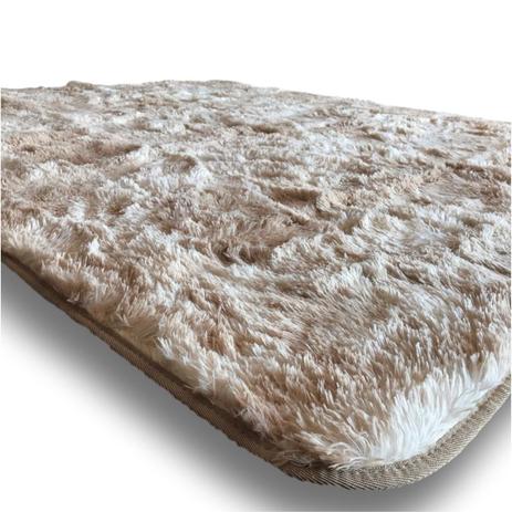 Tapete shaggy bege mesclado Clearance