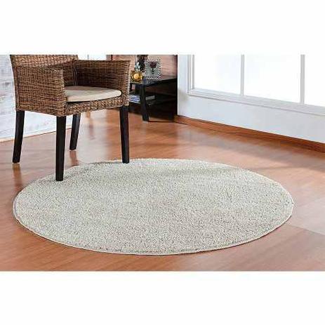 Tapete redondo creme Clearance