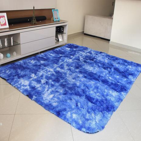 Tapete azul mesclado Clearance