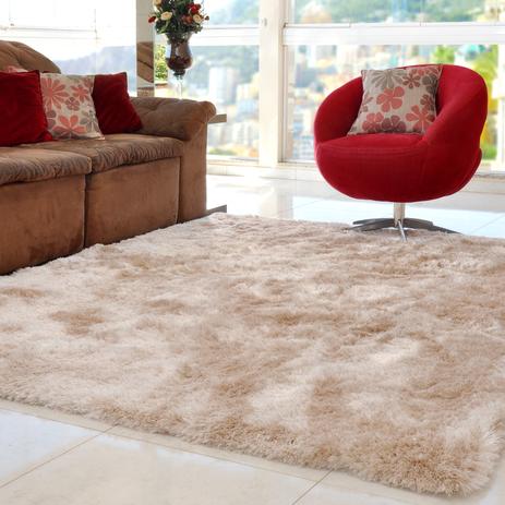Tapete Silk Shaggy Premium Bege 1,00m x 1,50m - Tessi Menor preço em Tapete Silk Shaggy Premium Bege 1,00m x 1,50m - Tessi