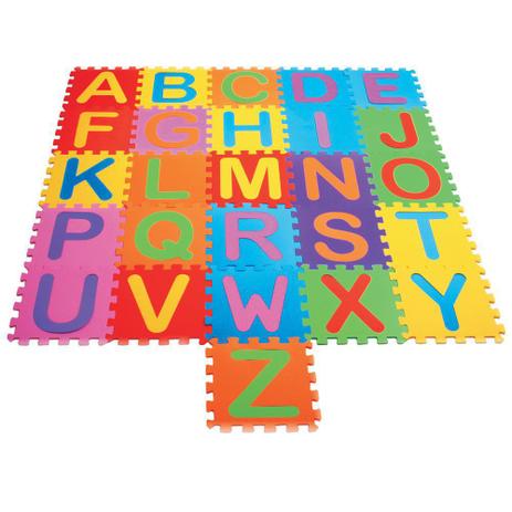 Tapete Tatame infantil em eva Alfabeto 26 peças bebê e criança - Bbr Toys Menor preço em Tapete Tatame infantil em eva Alfabeto 26 peças bebê e criança - Bbr Toys
