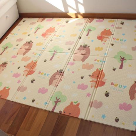 Tapete Térmico Emborrachado Dupla Face Infantil para Atividades Floresta 1,50 x 2,00M - IM43008 - Casita