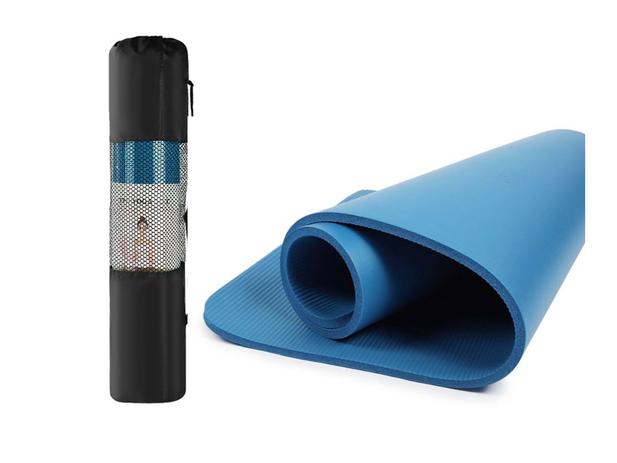 Tapete Yoga Azul em NBR 186x60x0.8 Pilates Treinamento - Pbk sports Menor preço em Tapete Yoga Azul em NBR 186x60x0.8 Pilates Treinamento - Pbk sports