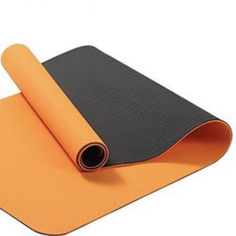 Tapete Yoga TPE Duas Cores 183x61cm Laranja e Preto - Dd Group é boa?