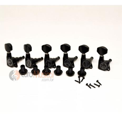 Tarraxa para Guitarra Sonotec Blindada 6L Black Menor preço em Tarraxa para Guitarra Sonotec Blindada 6L Black