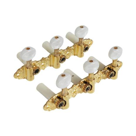 Tarraxas blindadas Douradas para Violão Nylon 6 cordas Tagima Menor preço em Tarraxas blindadas Douradas para Violão Nylon 6 cordas Tagima